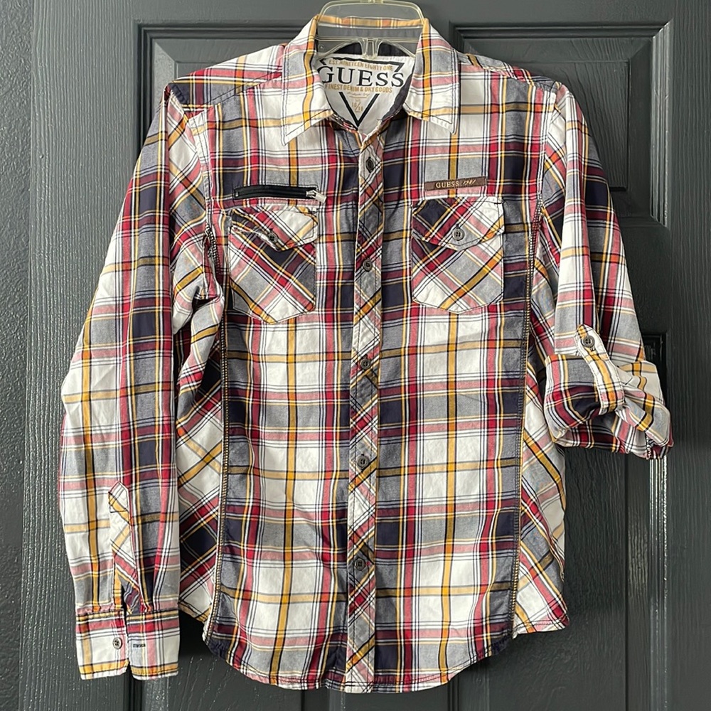 Guess Button Down Shirt Size 16